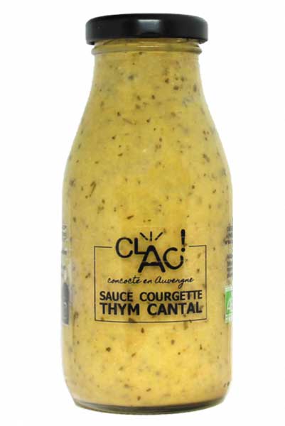 Sauce courgette thym Cantal